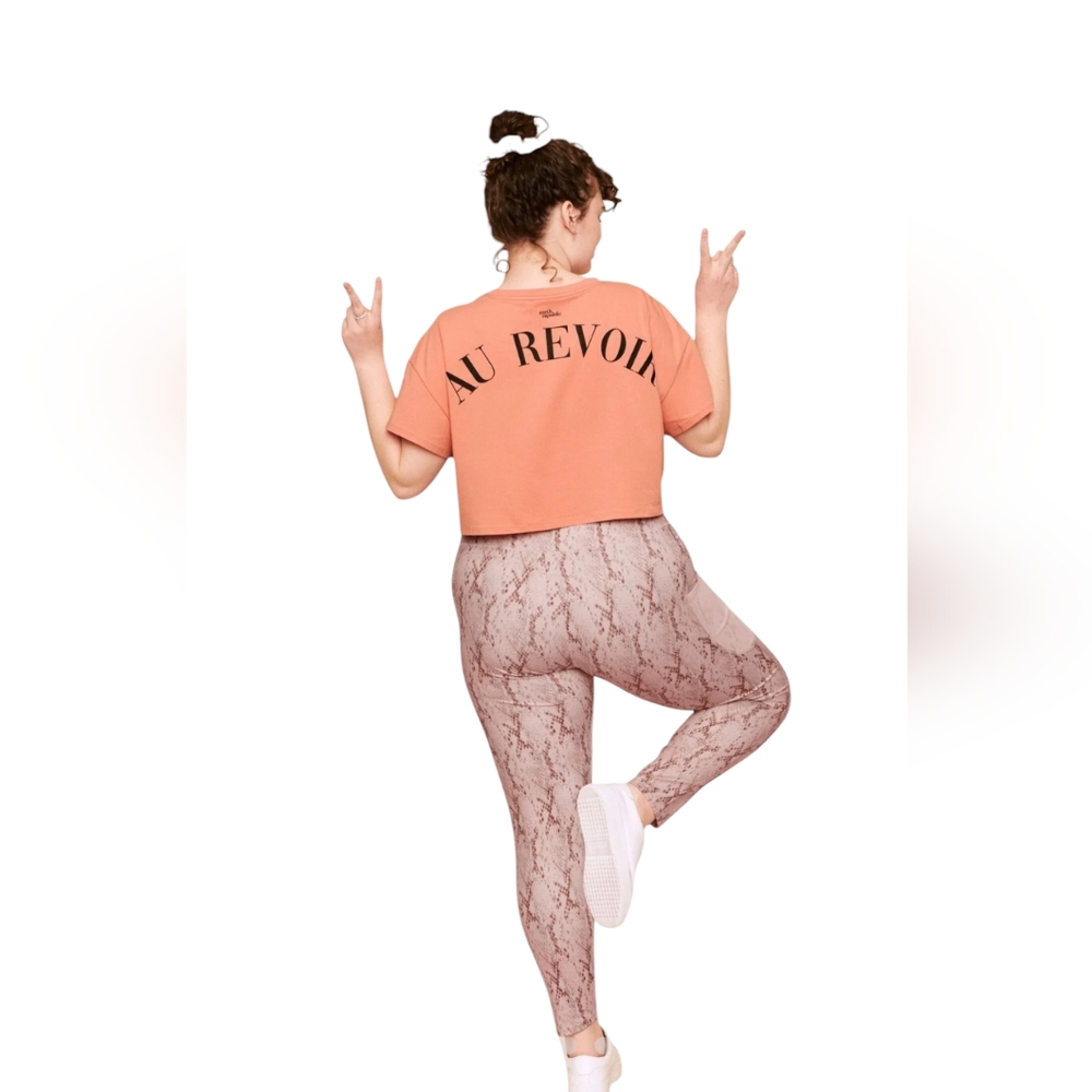 Earth Republic Cropped Crew Neck Tee sz 3X